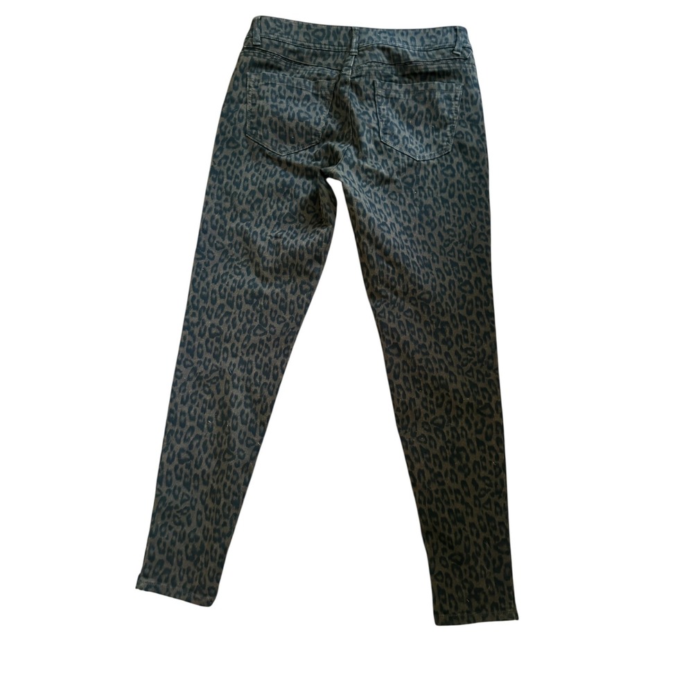 Democracy Ab solution Leopard‎ Animal Print Skinny Jeans Brown Black Size 6